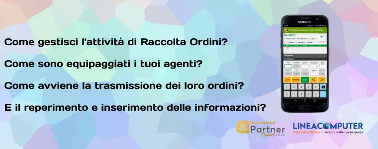 Infografica APP per la raccolta ordini