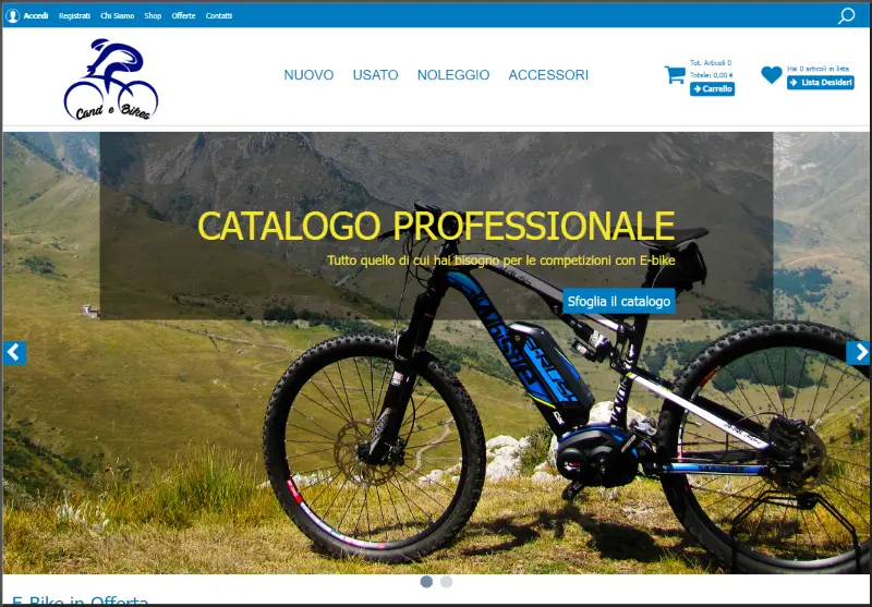 passepartout passweb, realizzazione sito ebike cuneo