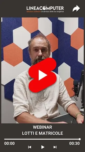 Webinar Lotti e Rintracciabilità
