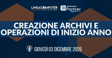 Creazione archivi nuovo anno
