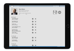 APP consegna terapie con tablet